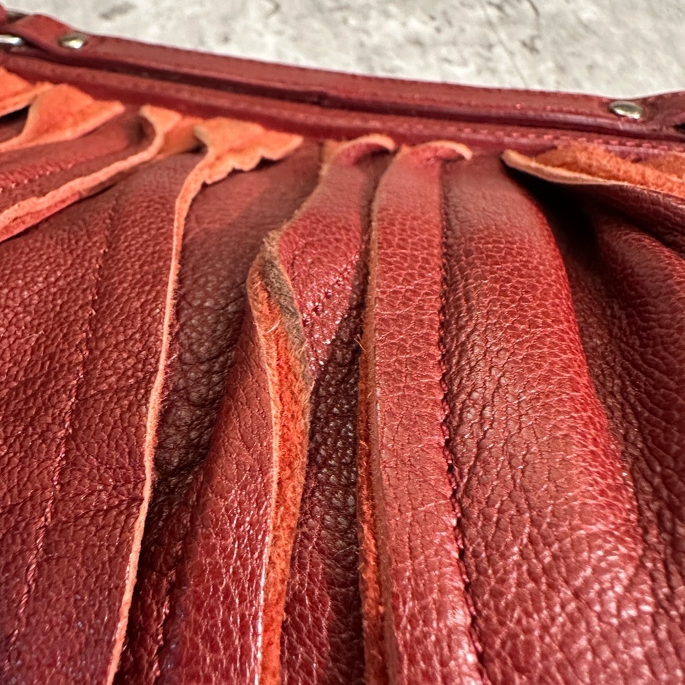 Rare Vintage Sigerson Morrison Red Clutch - Picture 7 of 10